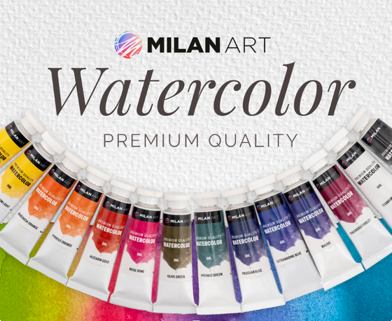 Milan Art Professional Watercolor Paint - Ultimate Set