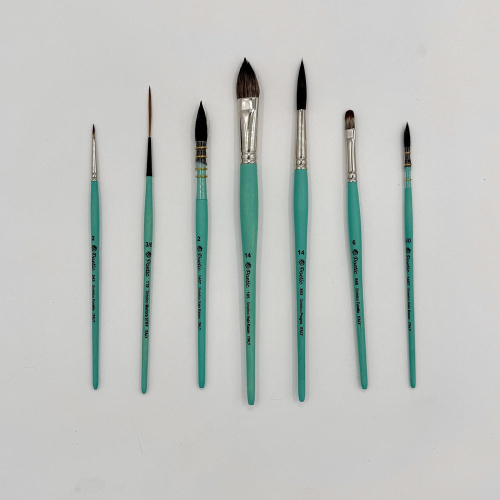 Milan Art Poetic Watercolor Brush Set