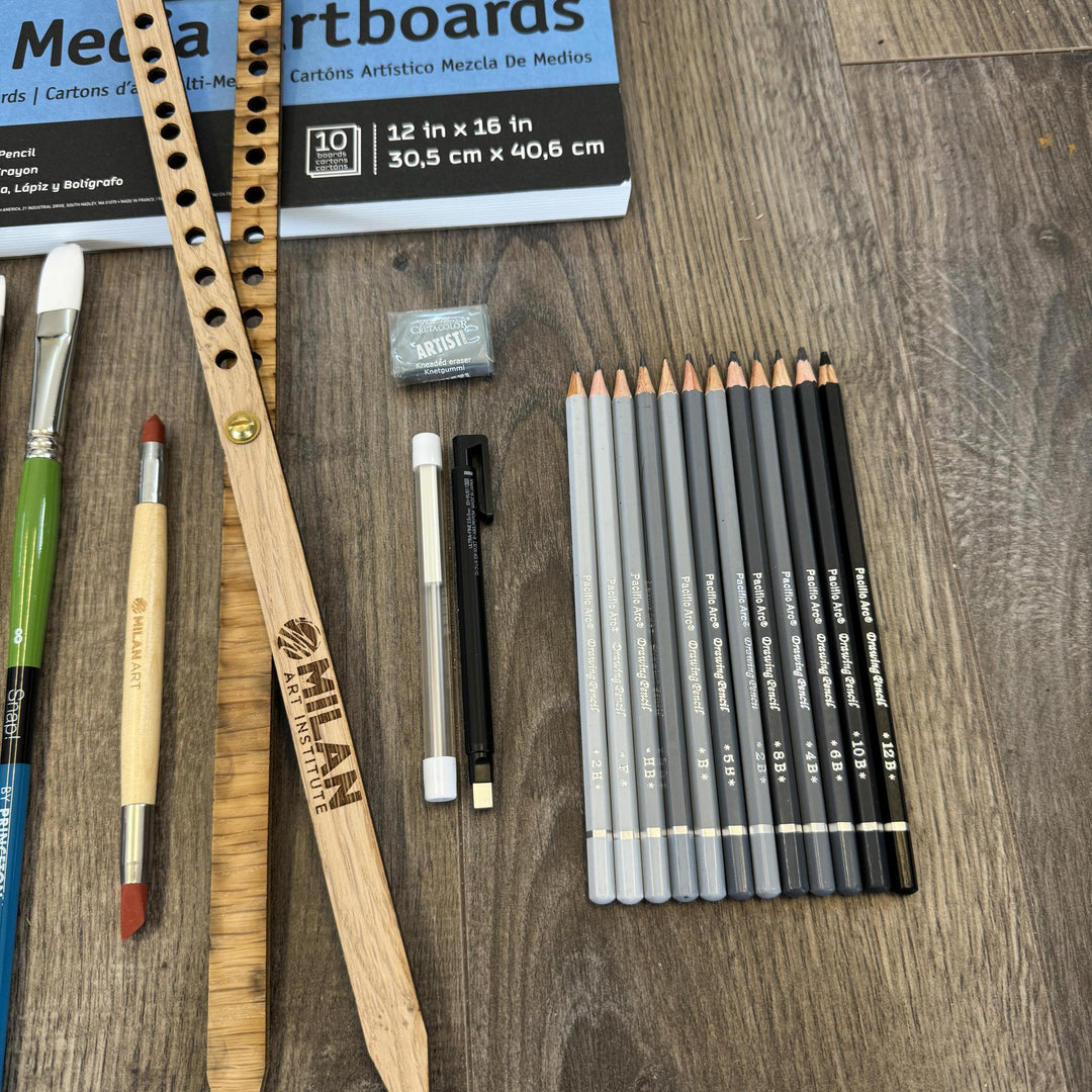 MILAN ART 'Oil and Drawing Essentials' Kit