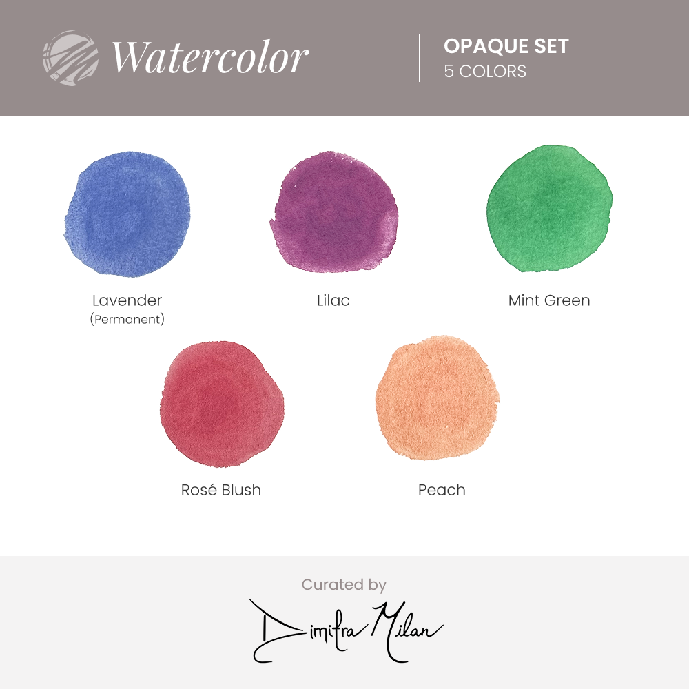 Milan Art Professional Watercolor Paint Opaques Set