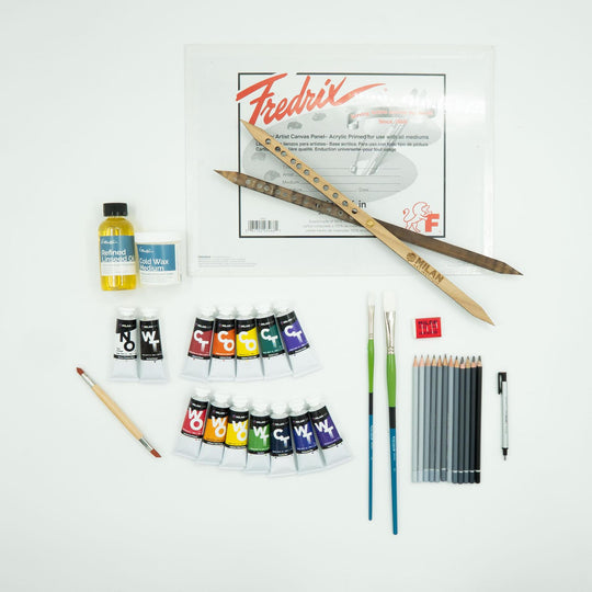 MILAN ART 'Oil Paint and Drawing Essentials' Kit