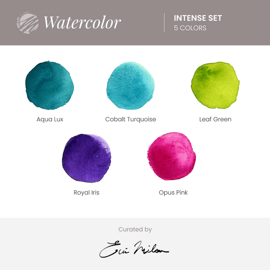 Milan Art Professional Watercolor Paint Intense Set