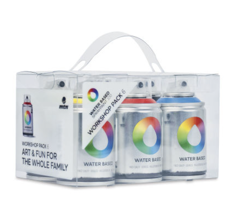 Montana Water Based Spray Paint - Workshop Pack of 6 100 ml